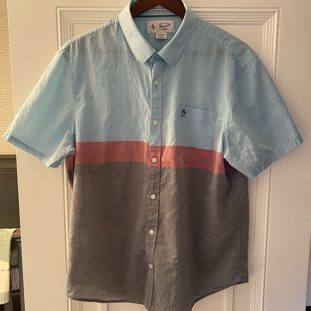 Original Penguin short sleeve button down shirt